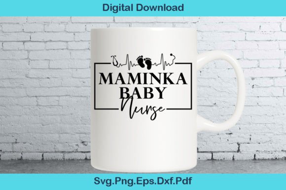 Maminka Baby Nurse SVG: Crafts & Graphics