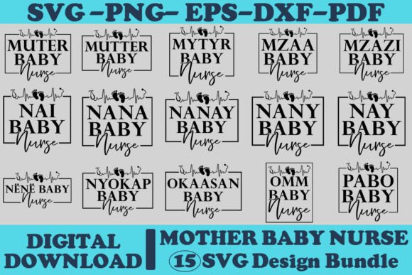 Nana Baby Nurse SVG: Graphics for Crafts