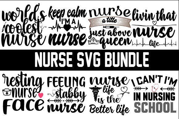 Nurse SVG Bundle: Graphics for Crafts