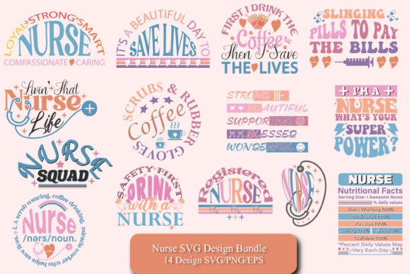 Nurse SVG-PNG Bundle: Graphics for Crafts