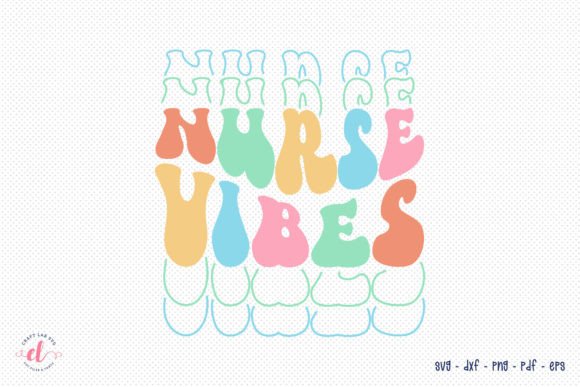 Nurse Vibes Retro SVG: Graphics for Crafts