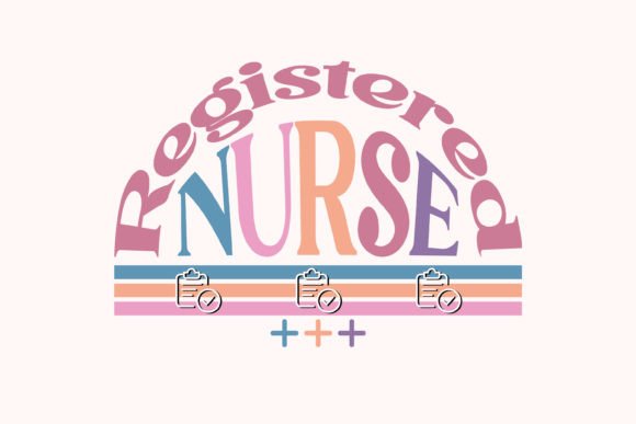 Registered Nurse SVG-PNG Design for Crafts & Graphics